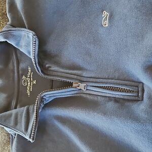 Vineyard Vines Mens Navy 1/4 Zip, 100% Cotton, Size XL